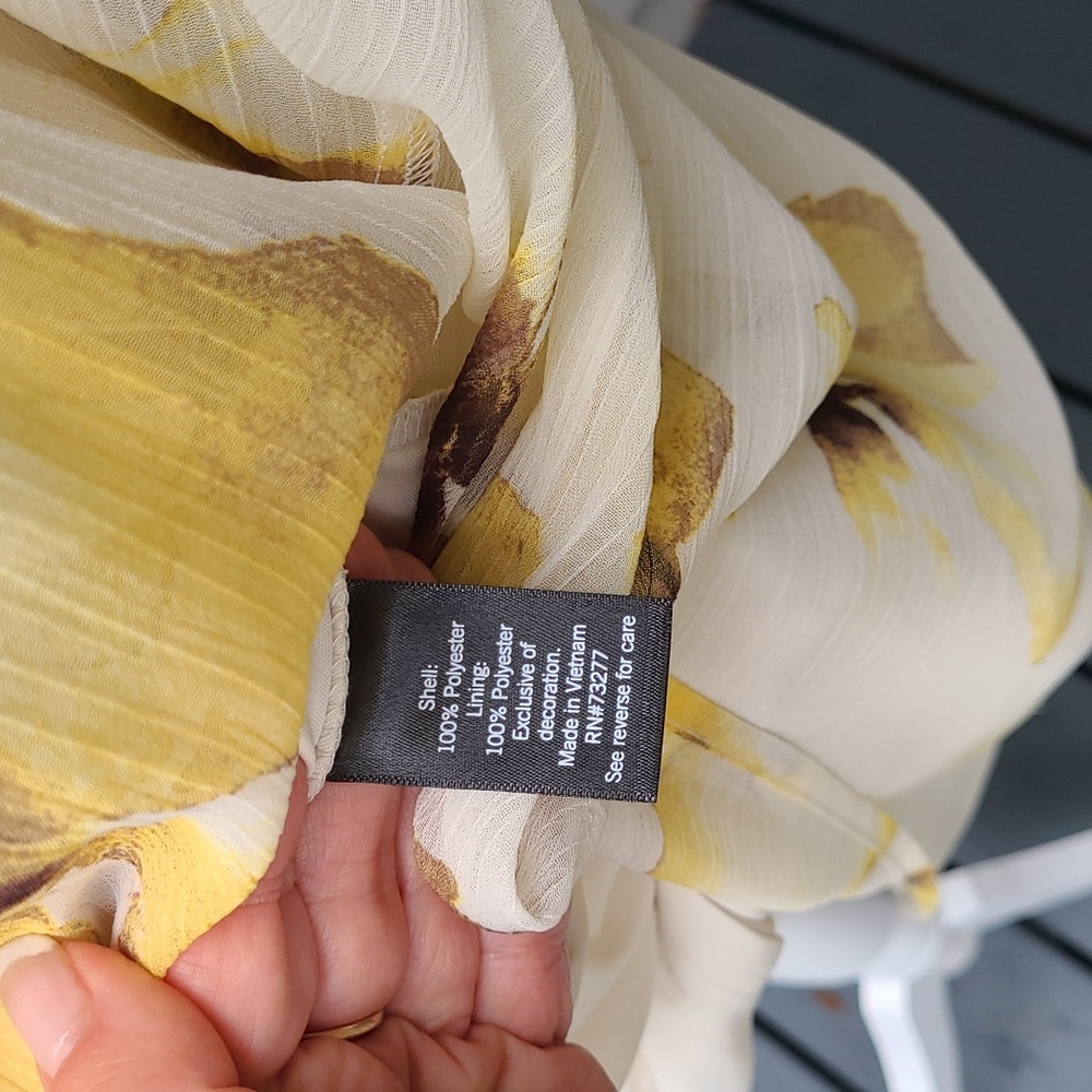 Simply Vera by Vera Wang Dress Floral Flowy Maxi Size XL - Picture 14 of 15